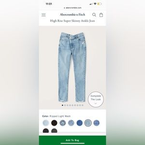 Abercrombie & fitch womens jeans